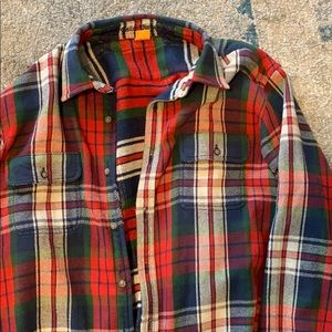 Men’s heavy flannel button up